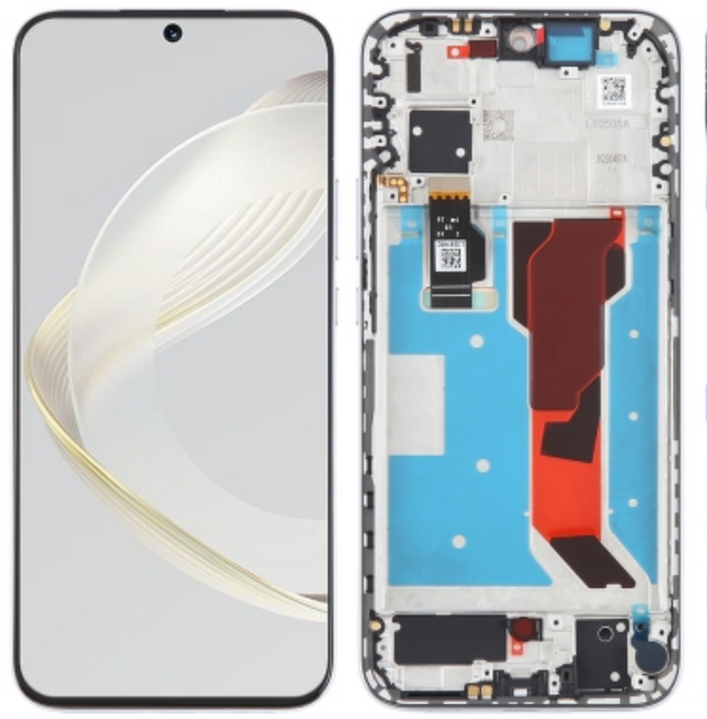 For Huawei Nova 11 LCD Assembly With Frame | Silver (Premium OEM)