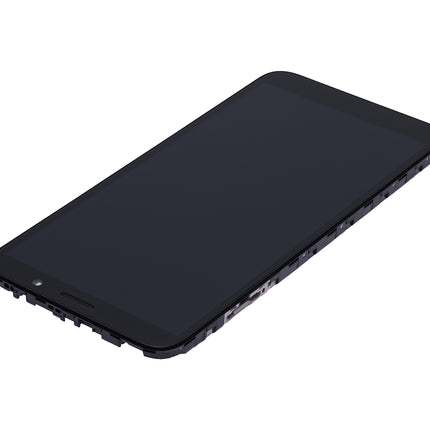 For Motorola E6 Play LCD Assembly with Frame Black(Refurbished)(SKU:1482754)