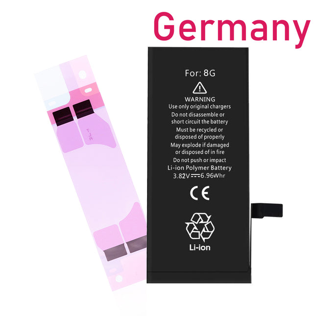For iPhone 8 | Battery with sticker / adhesive (Premium OEM) ***DE Warehouse*** 