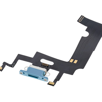 For iPhone XR Charge Port Flex Cabe Blue(Premium OEM)(SKU:1479379)