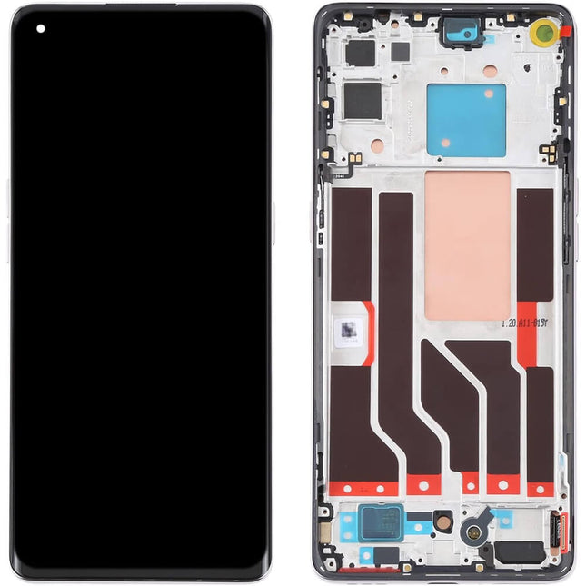 For OPPO Reno5 Pro 5G | LCD Assembly with Frame | Black(Refurbished)