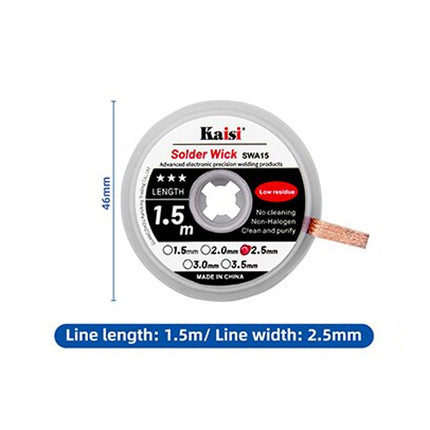 Kaisi 2515 Strong solder wick 2.5mm*1.5M ***DE Warehouse***(SKU:1507374)