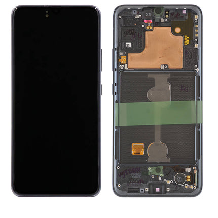 For Samsung Galaxy A90 5G/A908 OLED assembly with Frame Black(Refurbished)(SKU:1497750)