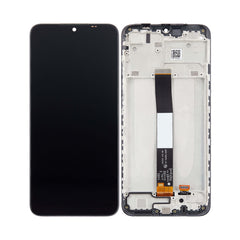 For Xiaomi Redmi 10A | LCD Assembly with Frame | Black(Refurbished)