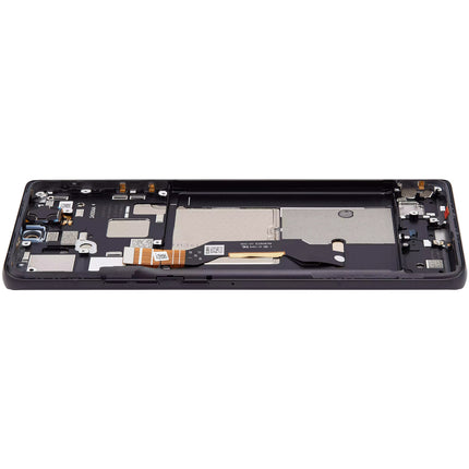 For Motorola Edge 50 pro OLED assembly With Frame Black Premium OEM (SKU:1563099)