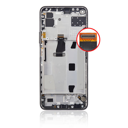 For Huawei P40 Lite 5G LCD Assembly With Frame Black(Refurbished)(SKU:1481763)