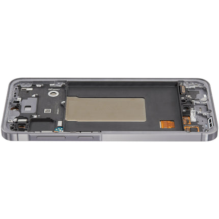 For Samsung Galaxy A56 5G OLED assembly with Frame Black (Aftermarket Plus)(SKU:1564480)