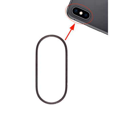 For iPhone Xs Back camera ring Black(Premium OEM)(SKU:1090217)