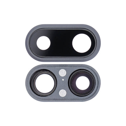 For iPhone 8 Plus Camera Lens With Frame/Sticker Black(Premium OEM)(SKU:1085386)