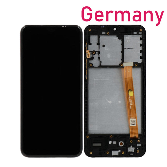 For Samsung Galaxy A10e/A102 LCD Assembly With Frame | Black (Refurbished)***DE Warehouse***