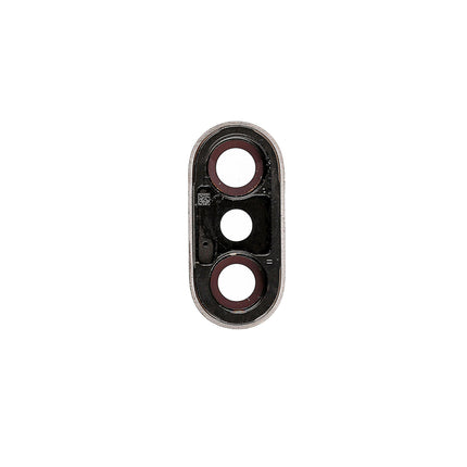 For iPhone X Camera Lens With Frame/Sticker Silver(Premium OEM)(SKU:1085388)