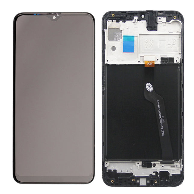 For Samsung Galaxy A10/A105F | LCD Assembly With Frame/Single&Dual Card/EU Version | Black(Refurbished)