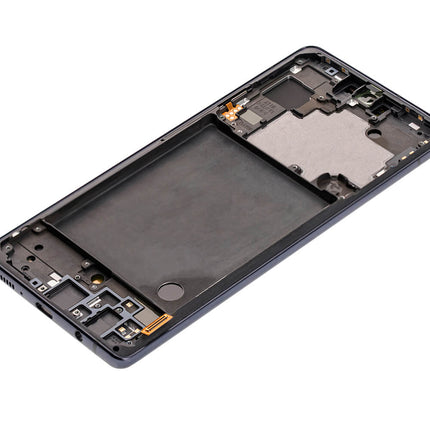 For Samsung Galaxy A71 5G/A716 OLED assembly with Frame Black ( Refurbished )(SKU:1497410)