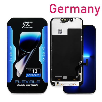 JK * For iPhone 13 | LCD Assembly | Soft OLED | IC Removable | Black ***DE warehouse***