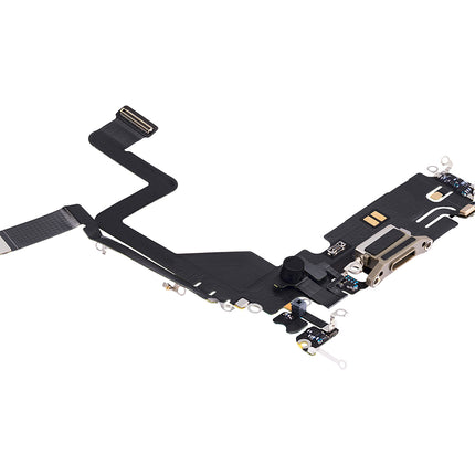 For iPhone 14 pro Charge Port Flex Cable Gold(Premium OEM)(SKU:1500541)