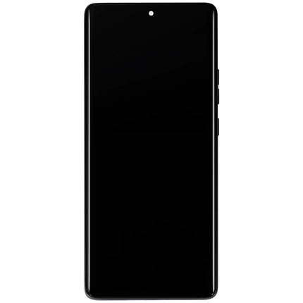 For Motorola Edge 50  OLED assembly With Frame Black Premium OEM (SKU:1562860)