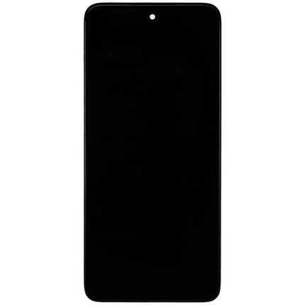 For Motorola Moto G15 LCD assembly with frame Black (Refurbished) (SKU:1564067)