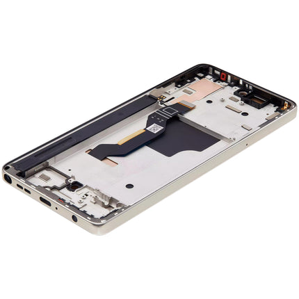 For Motorola G Stylus 5G (2024)  OLED assembly With Frame/XT2419-2 Silver (SKU:1565316)