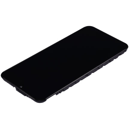 For Samsung Galaxy A24 4G OLED Assembly With Frame / Black (Aftermarket Plus)(SKU:1530294)