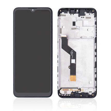 For Motorola E7 Plus/G9 Play/XT2081 | LCD Assembly with frame | Black(Refurbished)