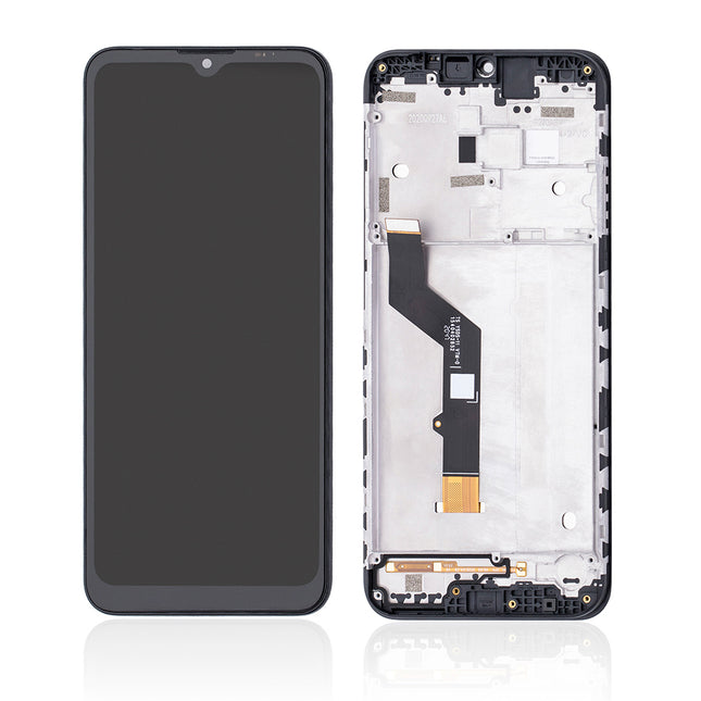 For Motorola E7 Plus/G9 Play/XT2081 | LCD Assembly with frame | Black(Refurbished)