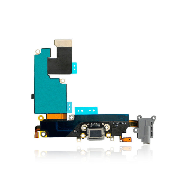 For iPhone 6 | Charge Port Flex Cable/Earphone Flex Cable | Black(Premium OEM)