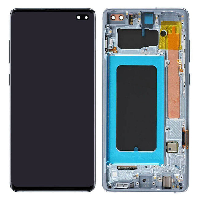 For Samsung Galaxy S10+/G975 | LCD Assembly With Frame | Blue(Refurbished)