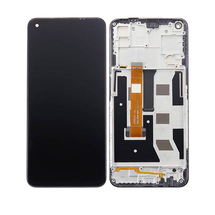 For OPPO A73 5G | LCD Assembly With Frame | Black(Refurbished)