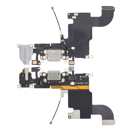 For iPhone 6s Charge Port Flex Cable/Earphone Flex Cable White(Premium OEM)(SKU:1075010)