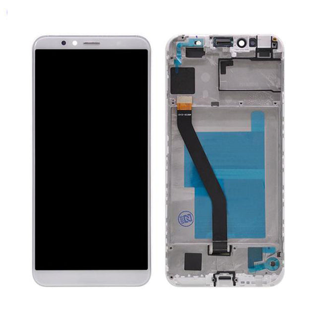 For Huawei Y6 2018/Y6 Prime 2018/Hon 7A | LCD Assembly With Frame(No Logo) | White(Refurbished)