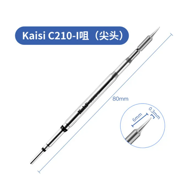Kaisi C210 Soldering Iron Tips / Straight / I