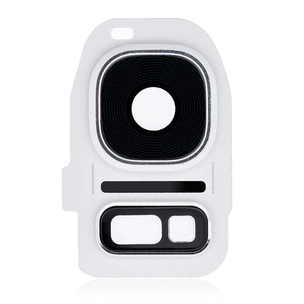 For Samsung Galaxy S7/G930F/G935F | Camera Lens With Frame/Sticker | White(Premium OEM)