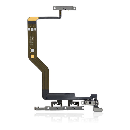 For iPhone 12 Pro max Volume On/Off Flex Cable With Clip (Aftermarket Plus)(SKU:1453265)