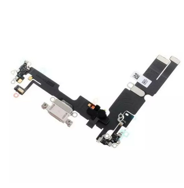 For iPhone 14 Plus Charge Port Flex Cable | White (Refurbished)