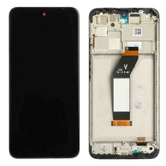 For Xiaomi Redmi 10 2022 LCD Assembly With Frame With Volume Flex Cable  | Black(Premium OEM)
