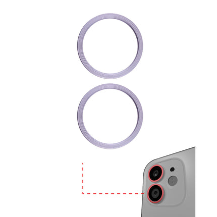 For iPhone 12/12 mini | Back camera ring/2pcs | Purple(Premium OEM)