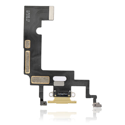 For iPhone XR Charge Port Flex Cabe Yellow(Premium OEM)(SKU:1479380)