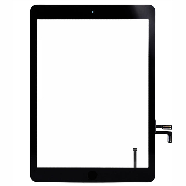 For iPad 5/Air 2017 | Touch/Digitizer With home button/camera bracket With sticker | Black(Aftermarket)