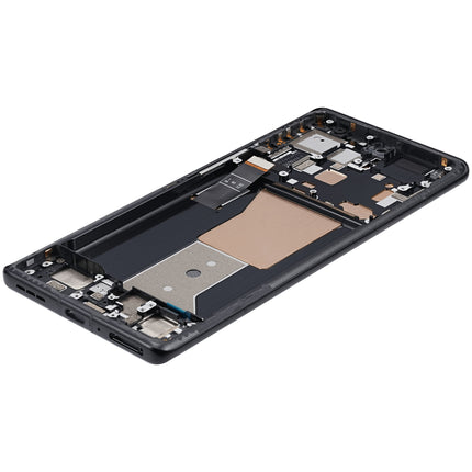 For Motorola Edge 40 Pro OLED assembly With Frame Black (Premium OEM)(SKU:1532348)