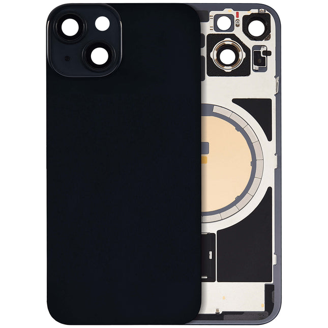 For iPhone 14 Lens for back cover With bracket and back camera lens / Magnetic | Black (Aftermarket Plus)