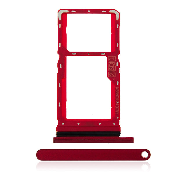 For Motorola G8 Play | Sim Card Tray/Dual Sim Card | Red(Premium OEM)