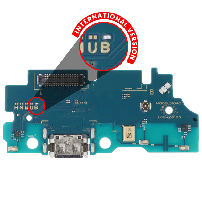 For Samsung Galaxy A16 5G Charge Port Flex Cable/A166B (Aftermarket) (SKU:1563794)