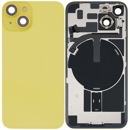For iPhone 14 Lens for back cover With bracket and back camera lens / Magnetic | Yellow (Aftermarket Plus)