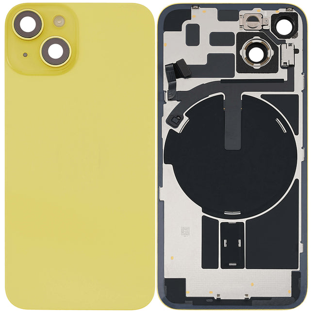 For iPhone 14 Lens for back cover With bracket and back camera lens / Magnetic | Yellow (Aftermarket Plus)