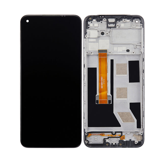 For OPPO A53 2020 / A53S | LCD Assembly With Frame | Black(Refurbished)
