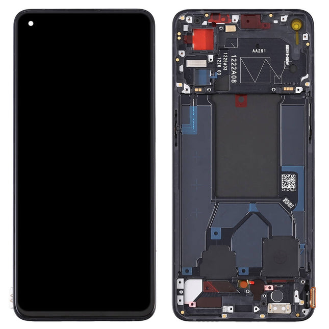 For OPPO Reno7 5G | LCD Assembly With Frame | Black(Refurbished)