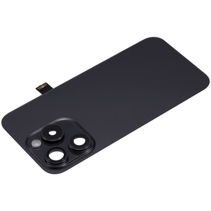 For iPhone 15 Pro Lens for back cover With bracket and back camera lens / Magnetic Black (Aftermarket Plus)(SKU:1555157)