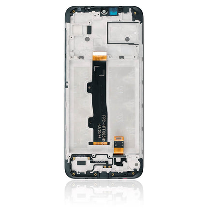 For Motorola E7i Power | LCD Assembly with Frame | Black(Refurbished)