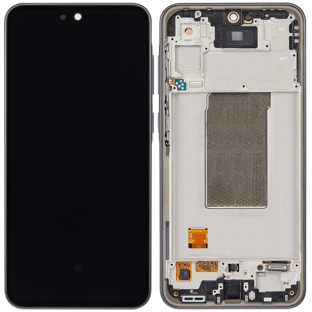 For Samsung Galaxy A36 5G OLED assembly with Frame Black (SKU:1565064)