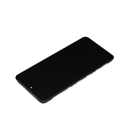 For Motorola G84 5G OLED assembly With Frame Black (Refurbished)(SKU:1531444)